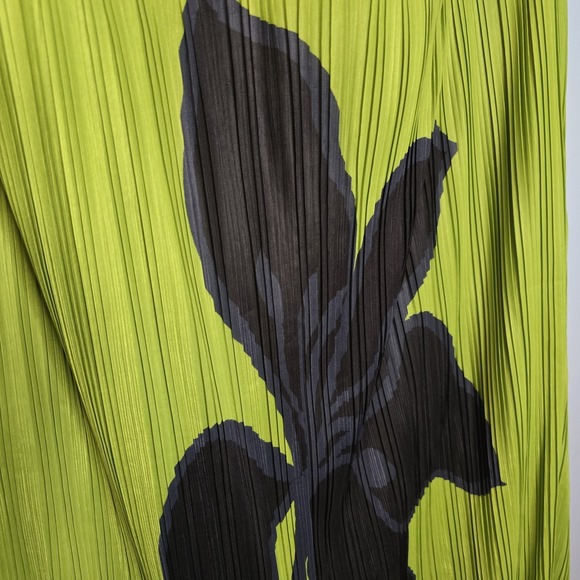 New Rare ELOQUII Women Skirt 16 High Waisted Knit Pleated Midi Skirt green - Picture 5 of 7